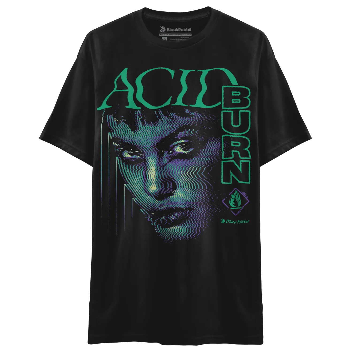 Black Rabbit - Hackers 1995 Acid Burn Retro Unisex Classic T-Shirt