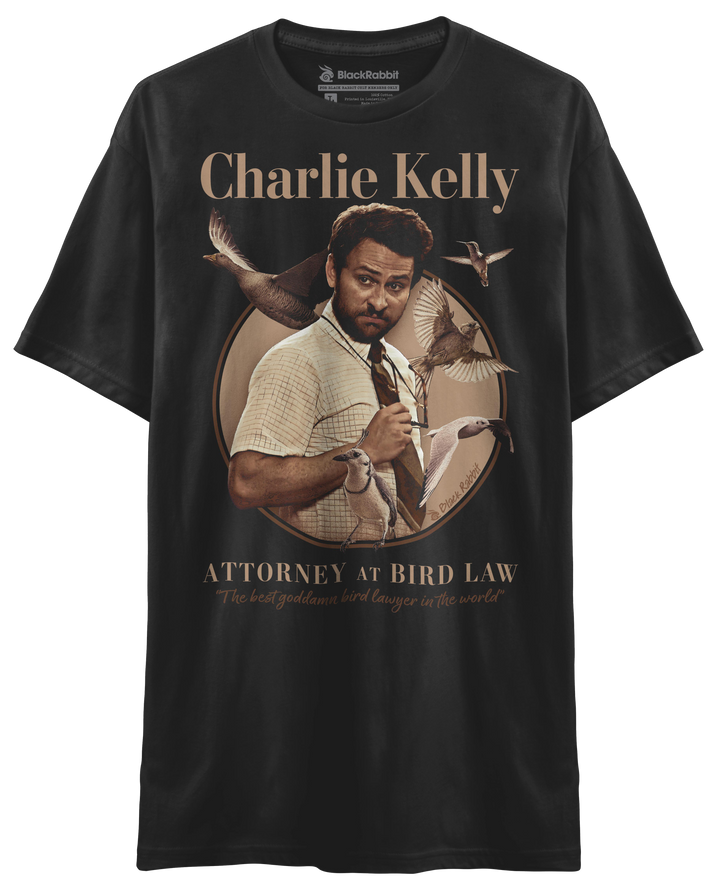It's Always Sunny In Philadelphia Charlie Kelly Attorney At Bird Law Retro Vintage Unisex Classic T-Shirt