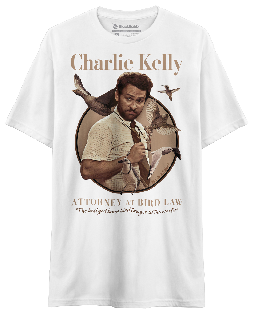 It's Always Sunny In Philadelphia Charlie Kelly Attorney At Bird Law Retro Vintage Unisex Classic T-Shirt
