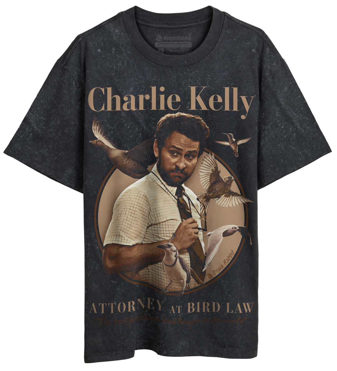 It's Always Sunny In Philadelphia Charlie Kelly Attorney At Bird Law Retro Vintage Unisex Classic T-Shirt