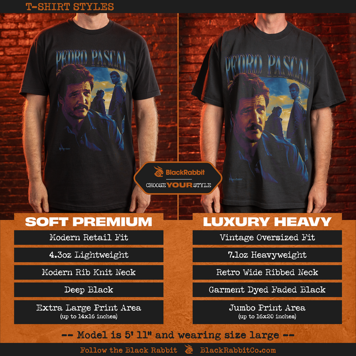 Pedro Pascal Retro Vintage Bootleg Unisex Classic T-Shirt