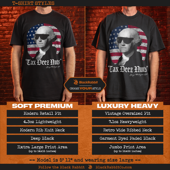 Tax Deez Nuts Funny 4th of July George Washington Unisex Classic T-Shirt