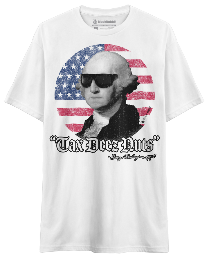 Tax Deez Nuts Funny 4th of July George Washington Unisex Classic T-Shirt