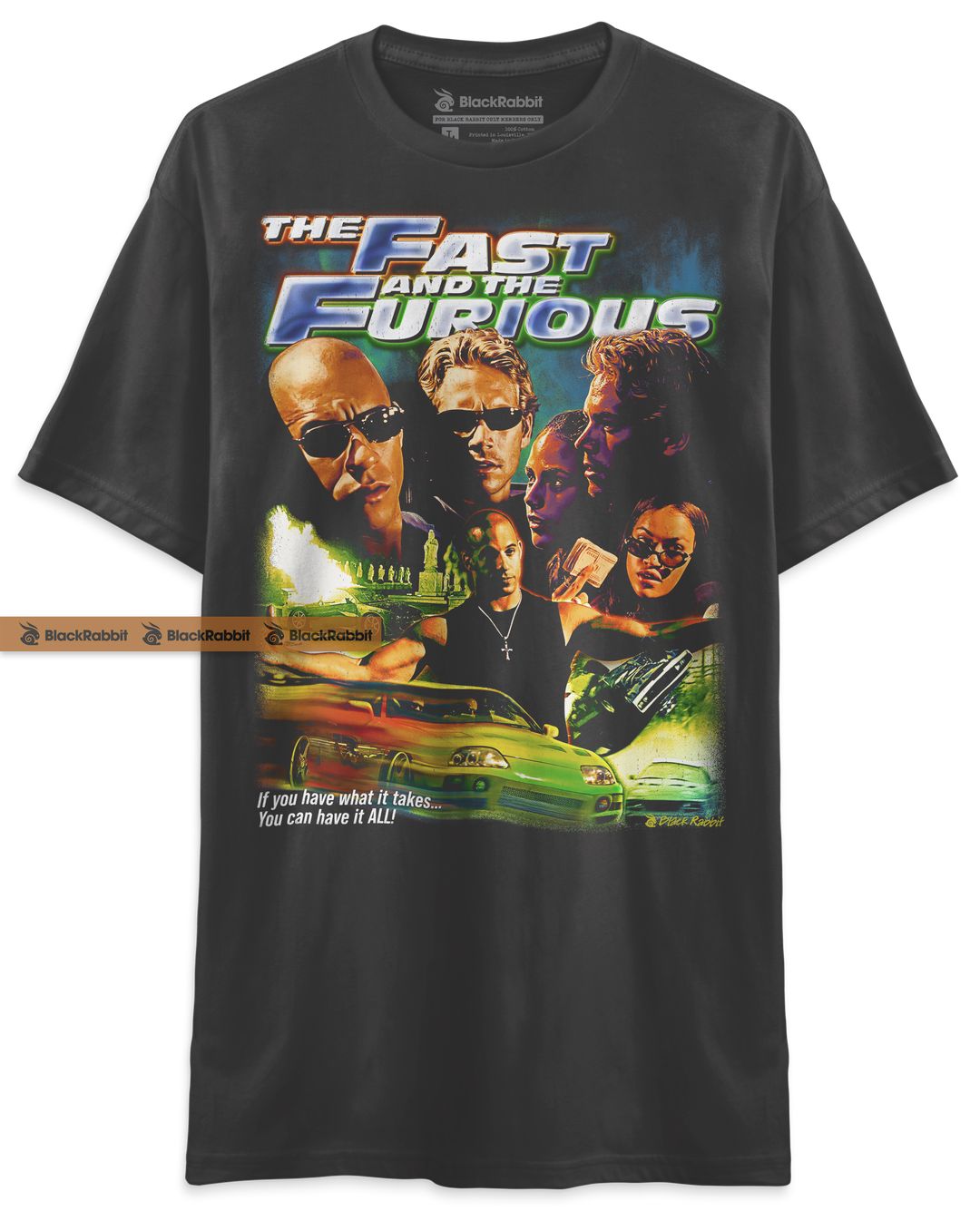 The Fast And The Furious Movie Poster Inspired Retro Unisex Classic T-Shirt