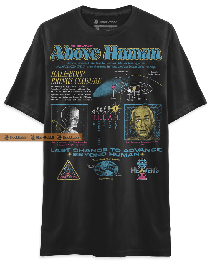 Heaven's Gate Cult Survive Above Human 90s Retro Vintage Unisex Classic T-Shirt