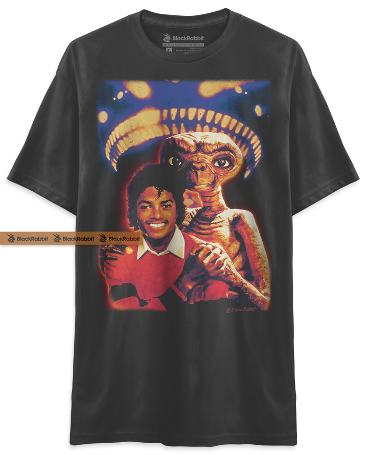 Michael Jackson and ET Best Friends 80s Retro Unisex Classic T-Shirt