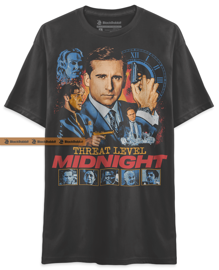 The Office Threat Level Midnight Retro Vintage Unisex Classic T-Shirt