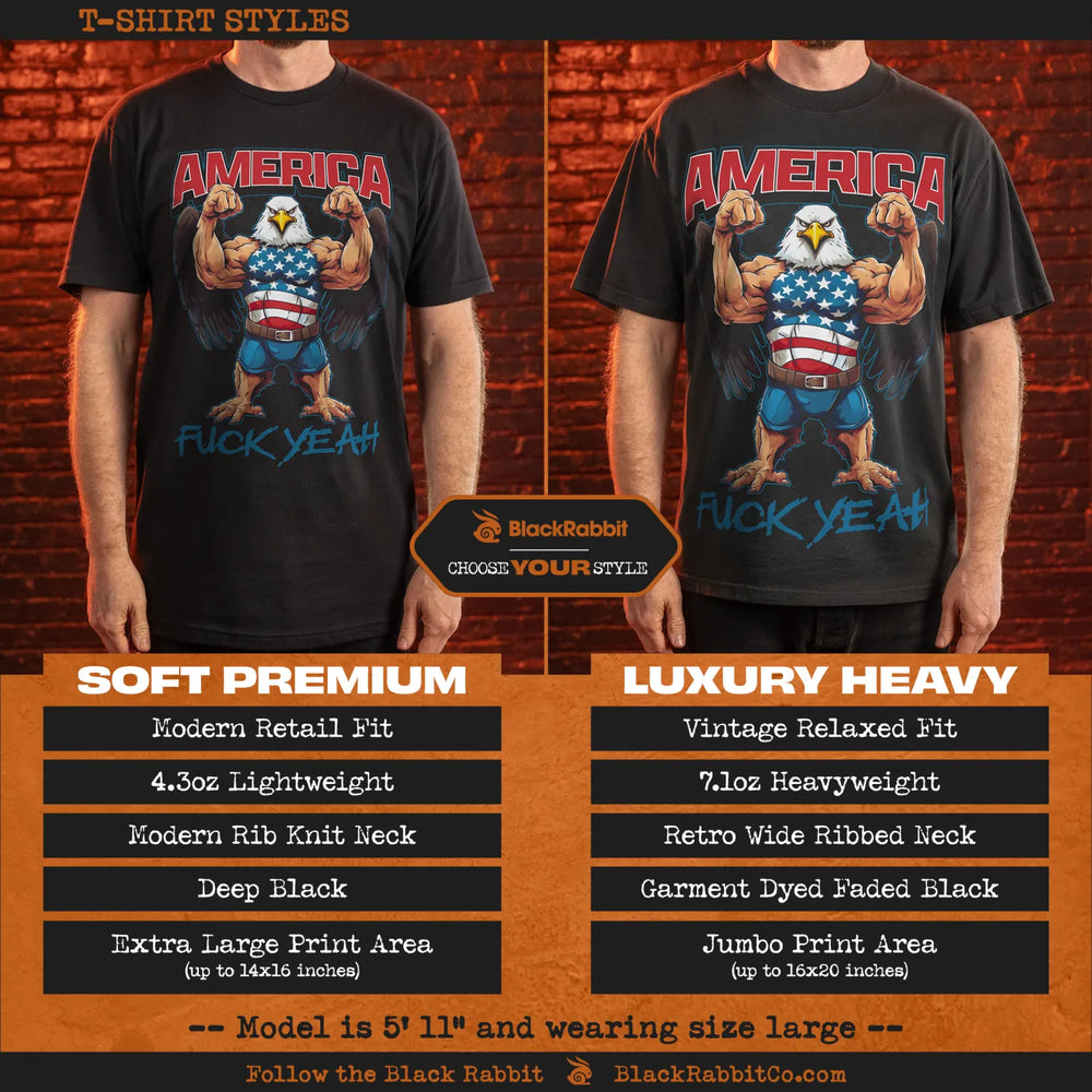 T-shirt styles comparison.