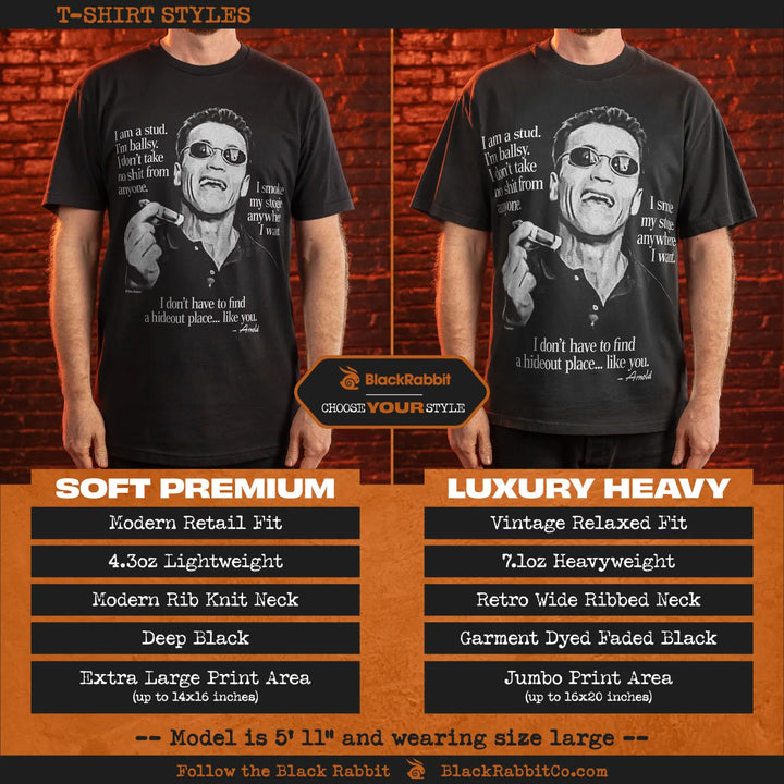 T-shirt styles comparison.