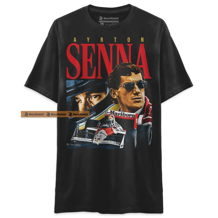 Ayrton Senna 90s Racing Retro Vintage Bootleg Unisex