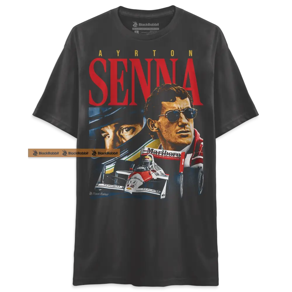 Ayrton Senna 90s Racing Retro Vintage Bootleg Unisex