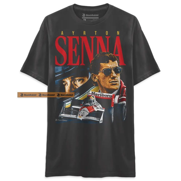 Ayrton Senna 90s Racing Retro Vintage Bootleg Unisex