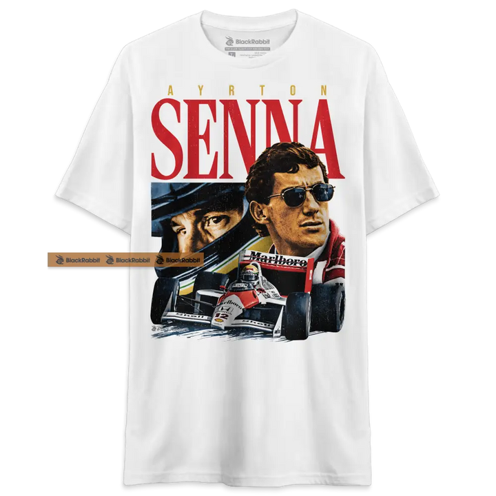 Ayrton Senna 90s Racing Retro Vintage Bootleg Unisex