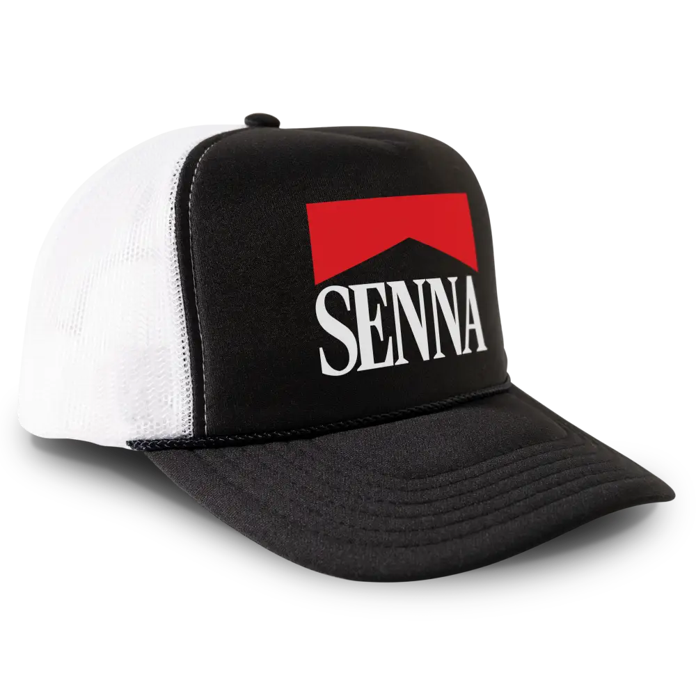 Ayrton Senna Cigarette Logo 90s Racing Snapback Cap