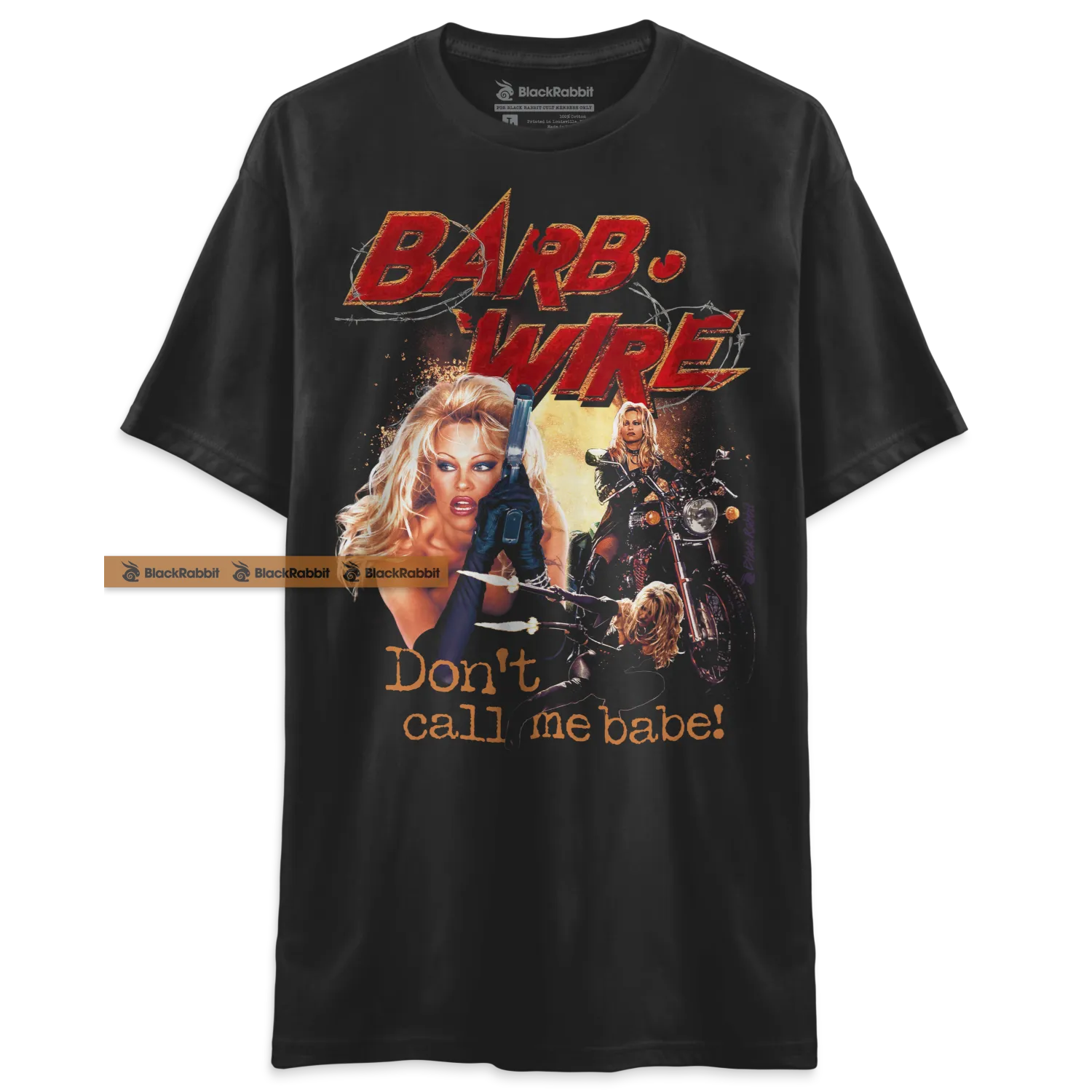 Black Rabbit - Barb Wire Don't Call Me Babe Pamela Anderson 90s Retro ...