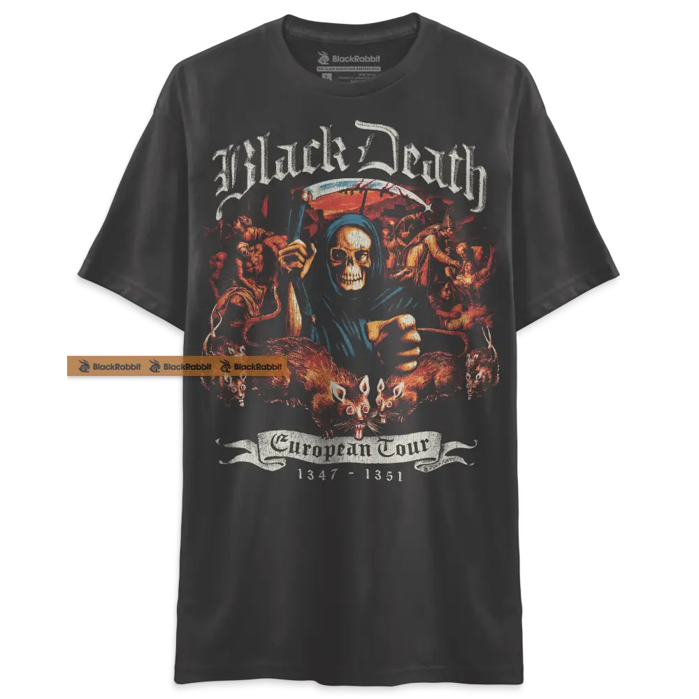 Black Death European Tour Unisex Classic T-Shirt - graphite