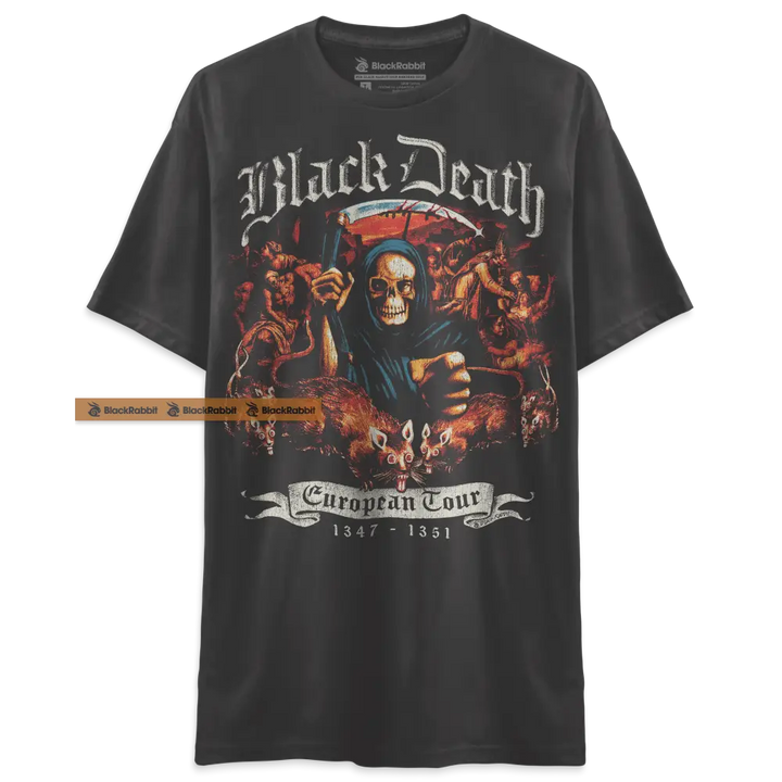 Black Death European Tour Unisex Classic T-Shirt - graphite