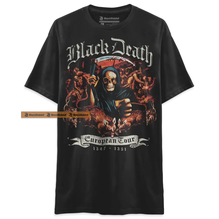 Black Death European Tour Unisex Classic T-Shirt - black