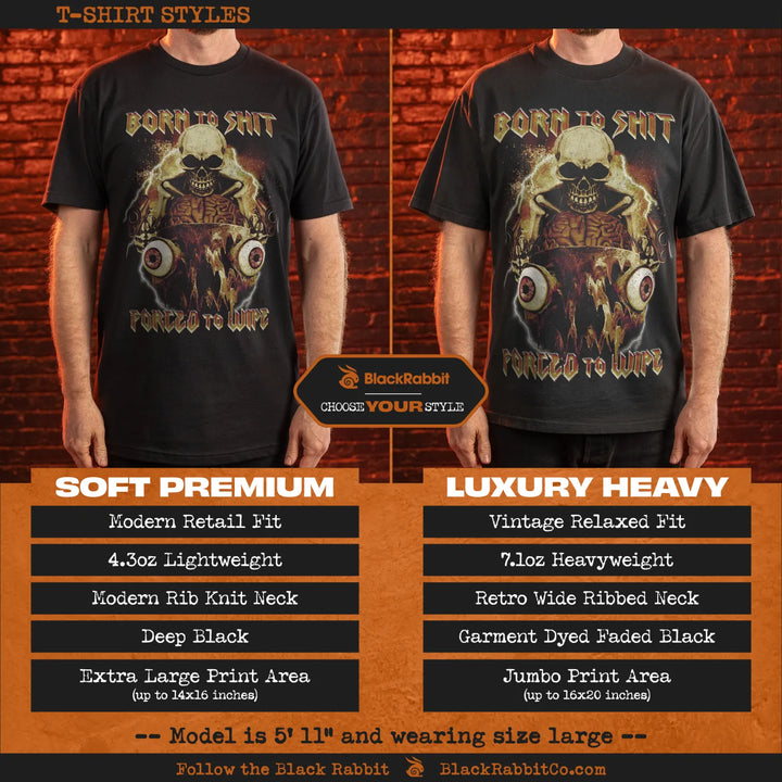 T-shirt styles comparison.