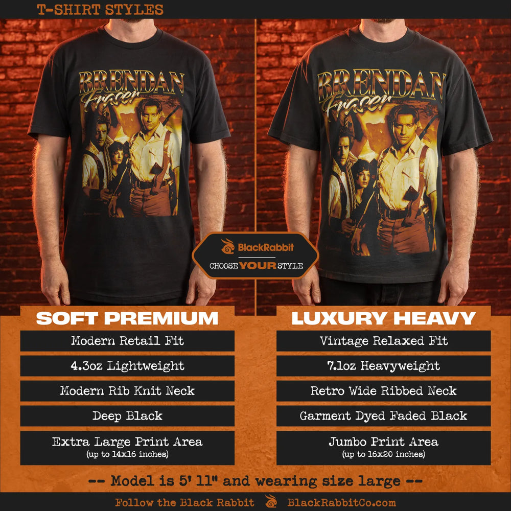 T-shirt styles comparison.