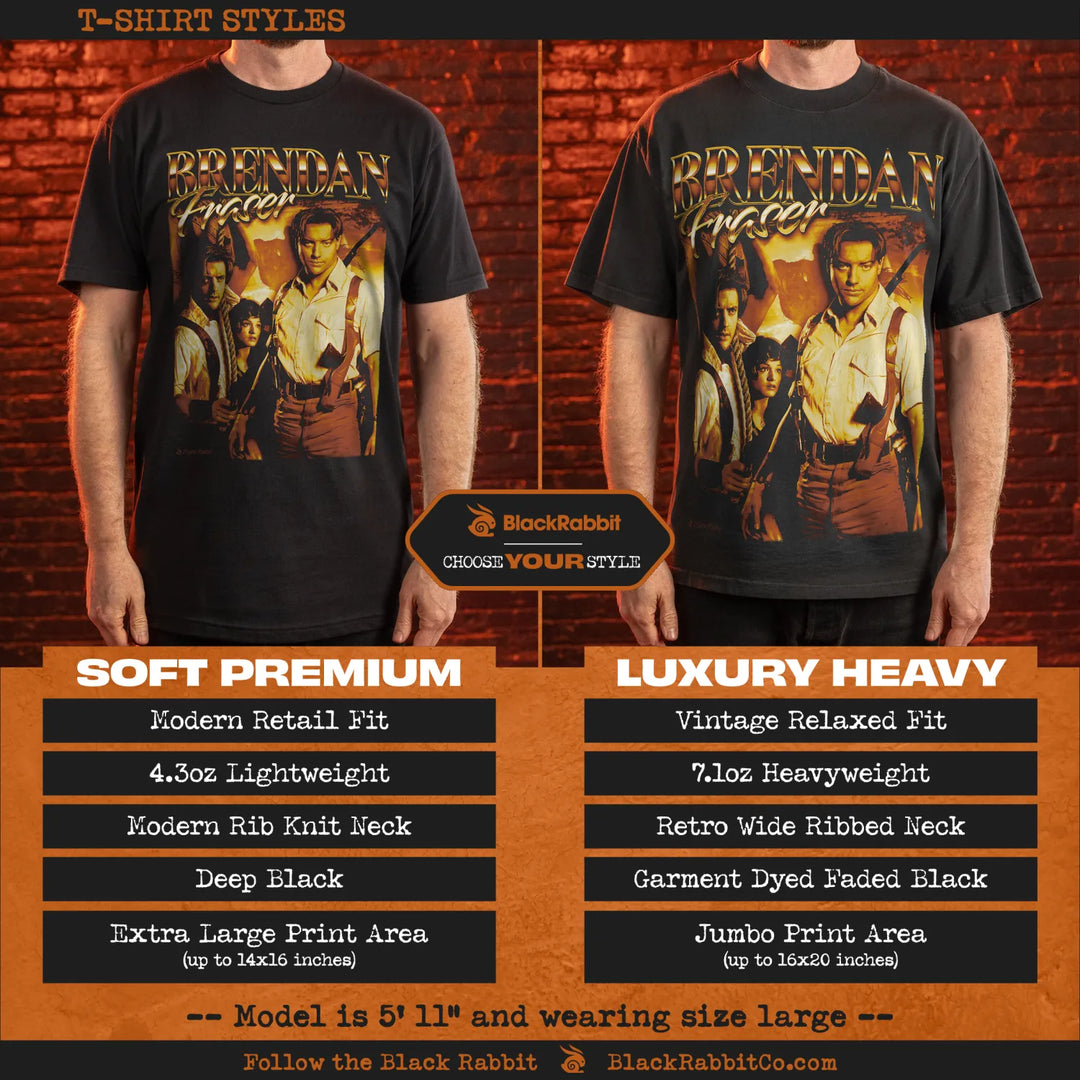 T-shirt styles comparison.