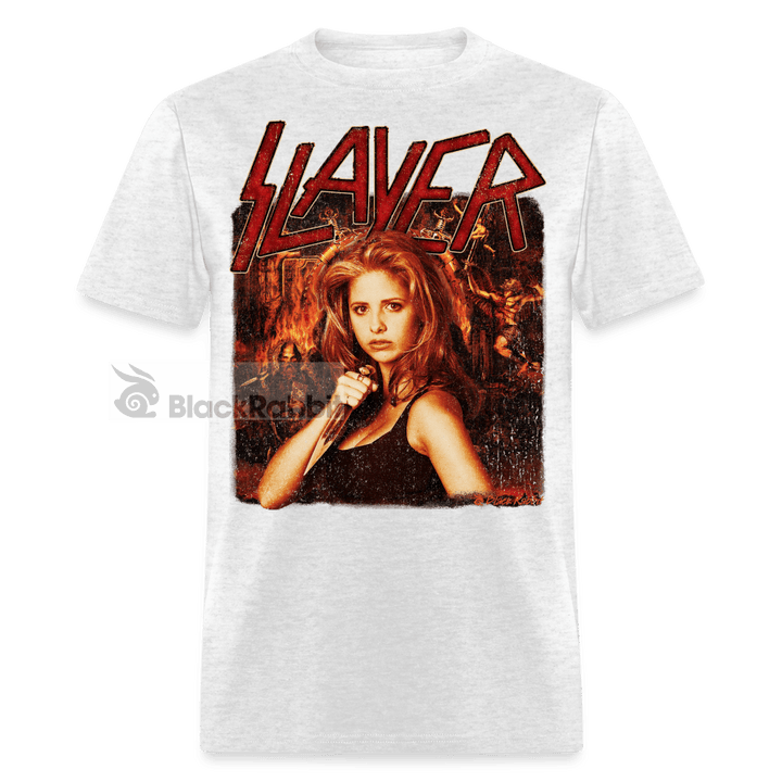 Buffy The Vampire Slayer Band Logo Retro Vintage Unisex Classic T-Shirt - light heather gray