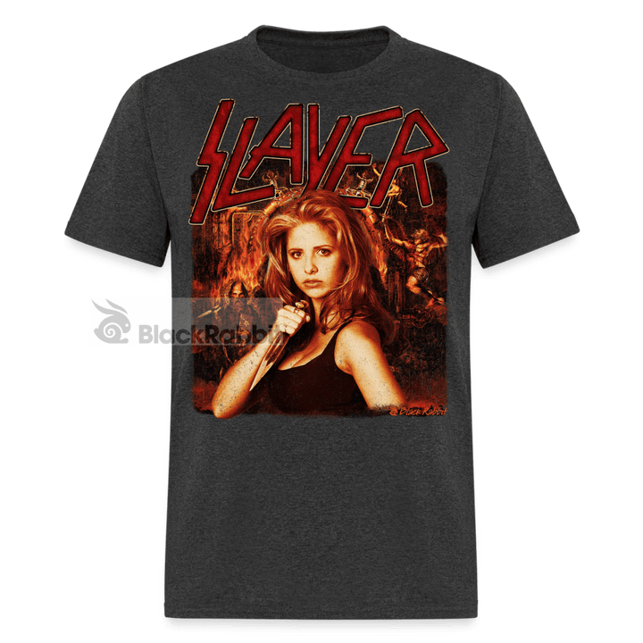 Buffy The Vampire Slayer Band Logo Retro Vintage Unisex Classic T-Shirt - heather black