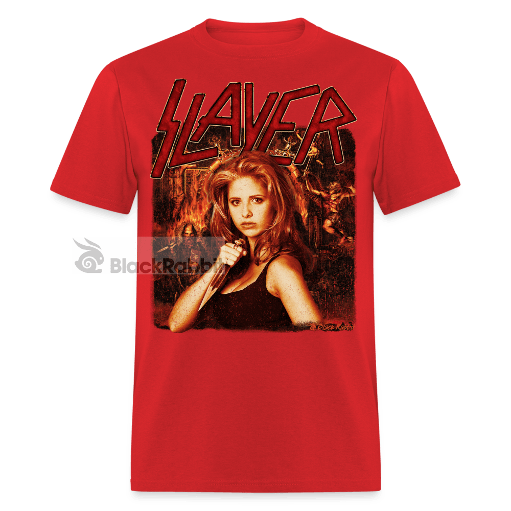 Buffy The Vampire Slayer Band Logo Retro Vintage Unisex Classic T-Shirt - red