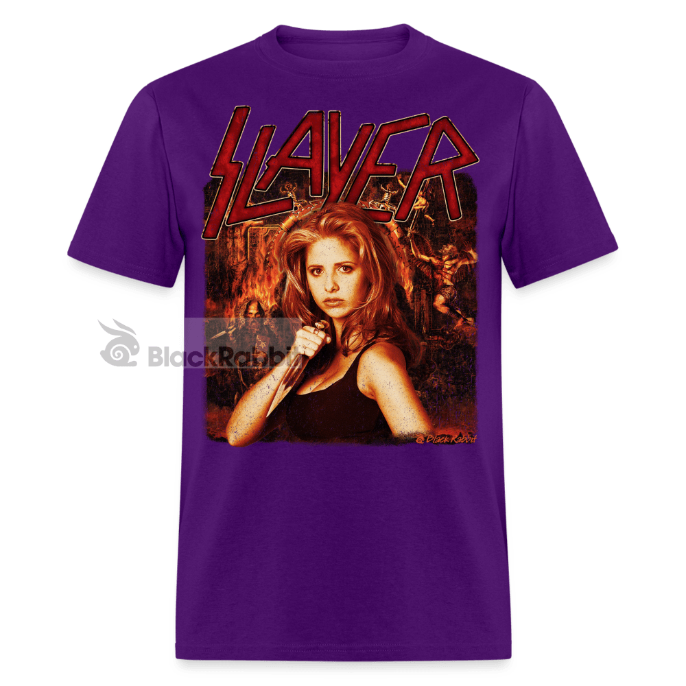 Buffy The Vampire Slayer Band Logo Retro Vintage Unisex Classic T-Shirt - purple