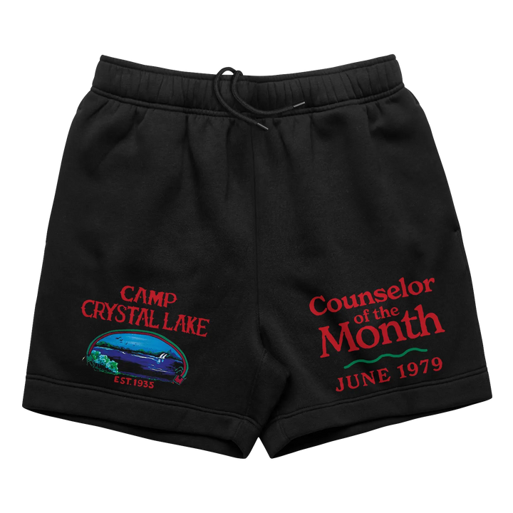 Black Camp Crystal Lake shorts.
