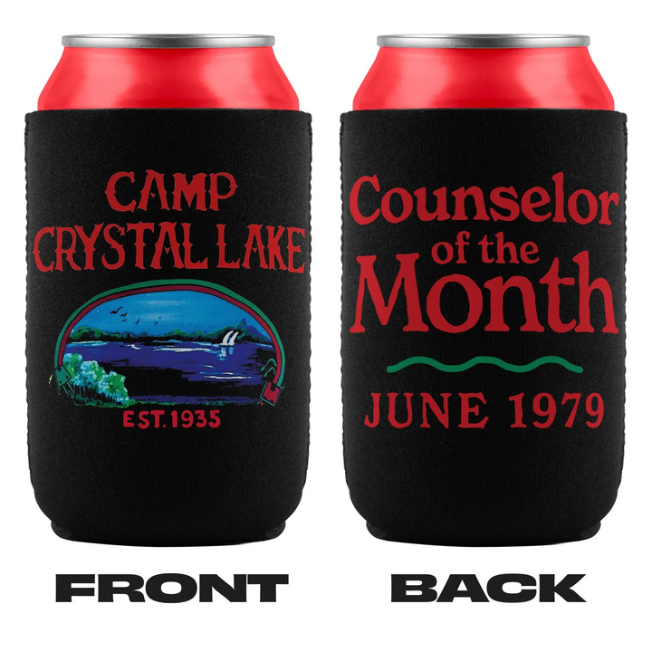 Camp Crystal Lake can coolers.