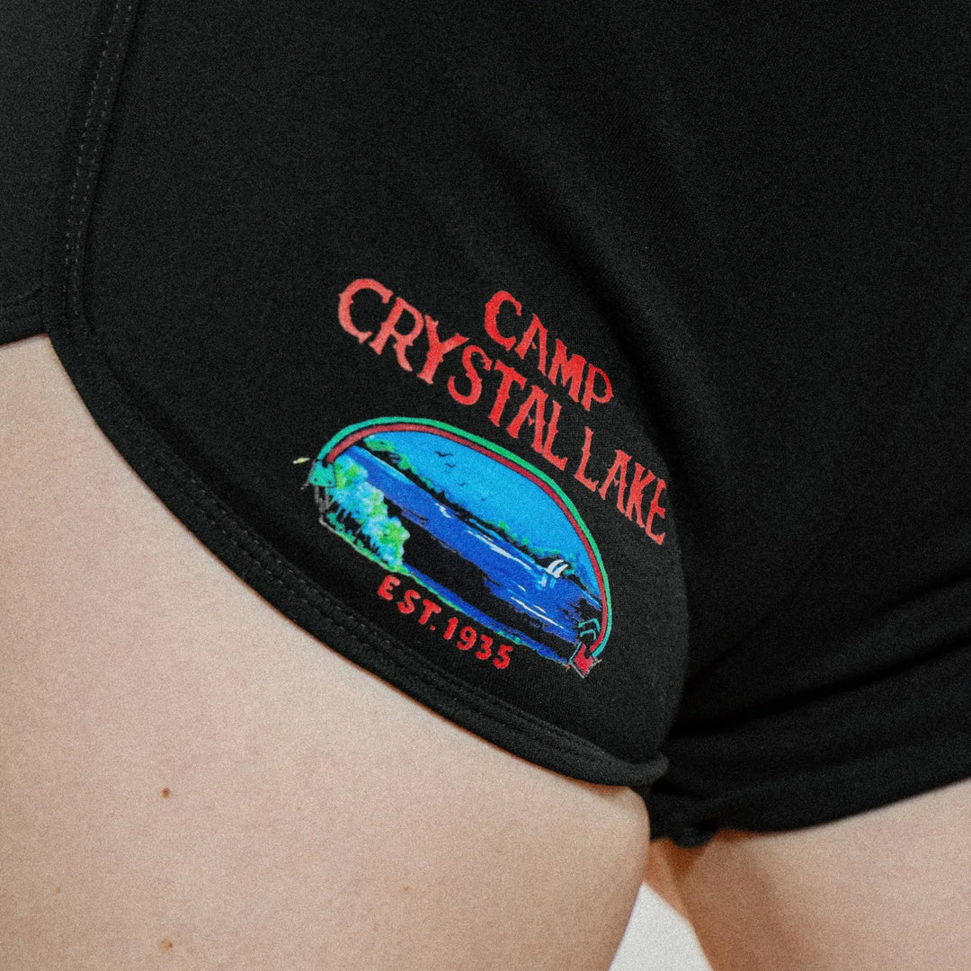 Rear-view of Female model wearing the Black variant of Black Rabbit&