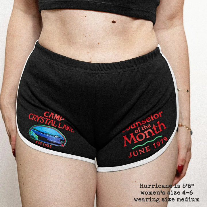 Female model wearing the Black / White variant of Black Rabbit&