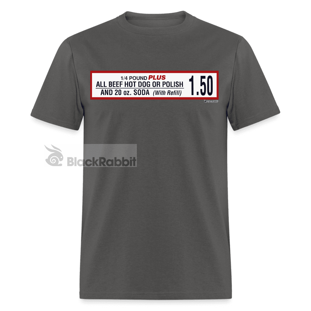 Costco All Beef Hot Dog And Soda Deal Meme Unisex Classic T-Shirt - charcoal