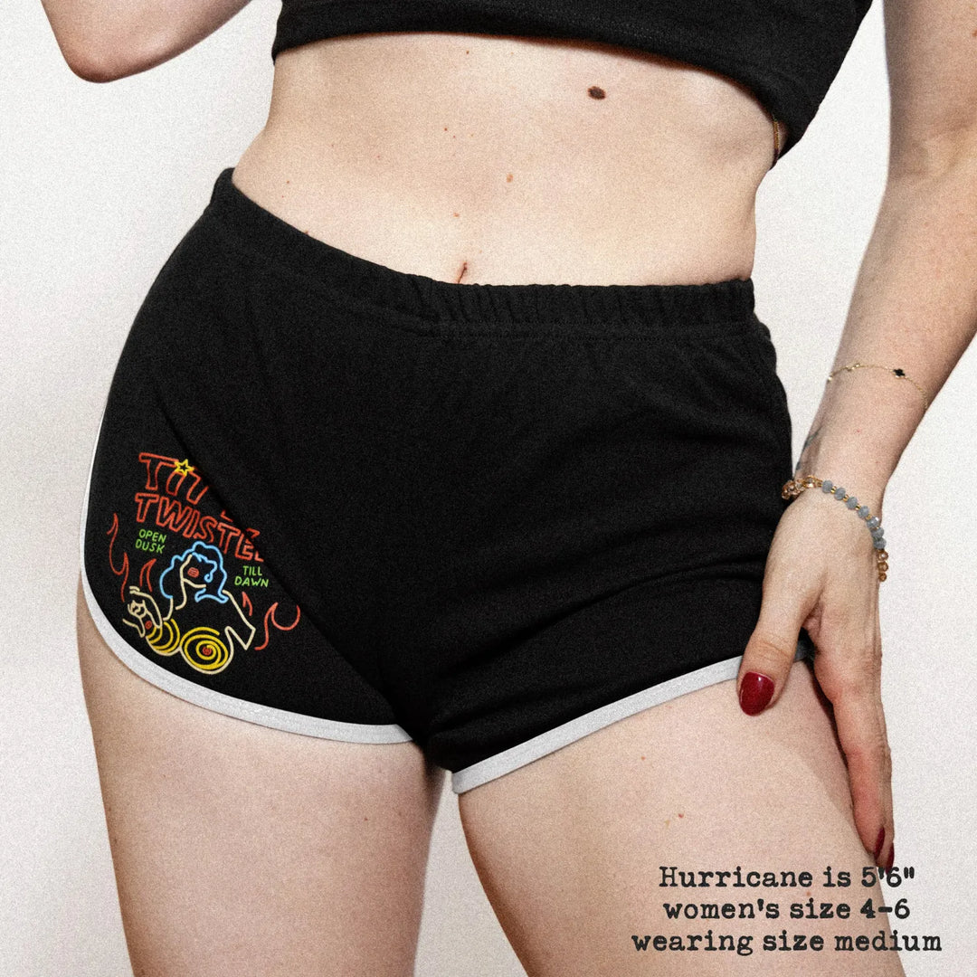 Female model wearing the Black / White variant of Black Rabbit&