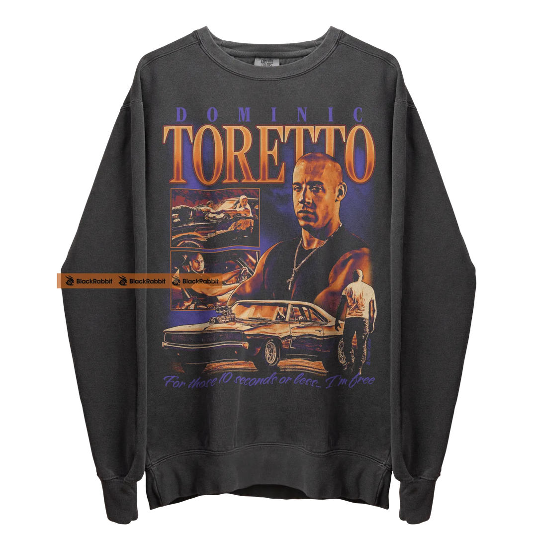 Dominic Toretto graphic sweatshirt.