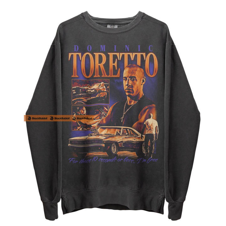 Dominic Toretto graphic sweatshirt.