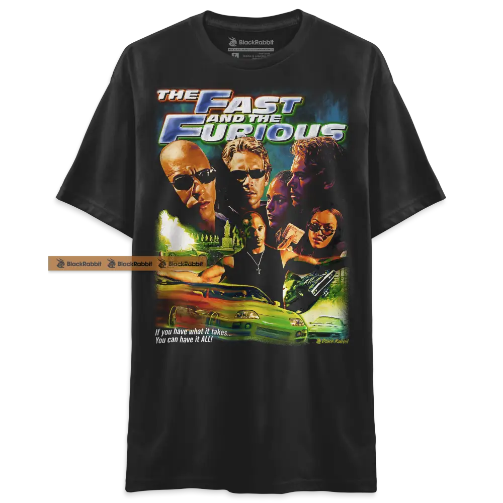 The Fast And The Furious Movie Poster Inspired Retro Unisex