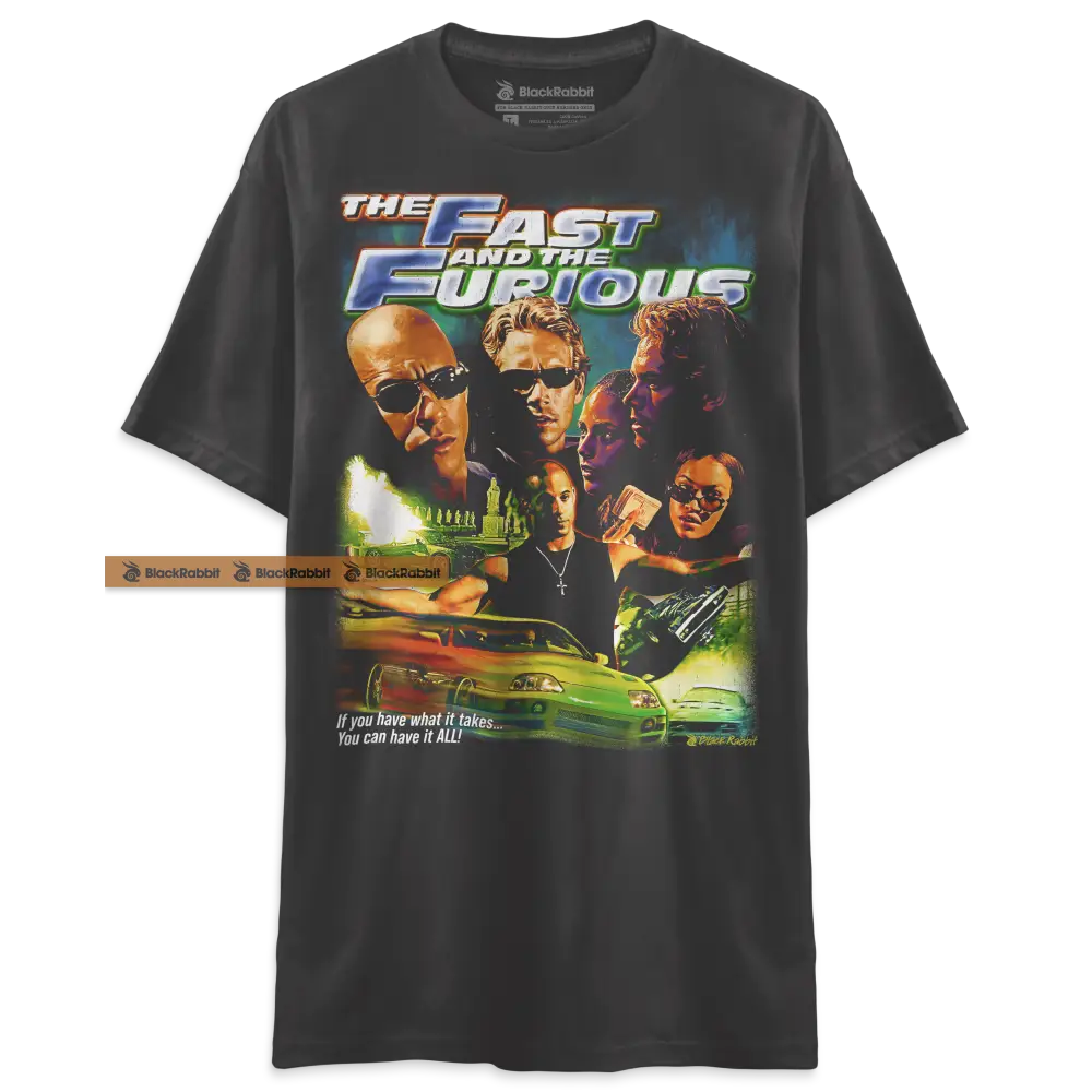 The Fast And The Furious Movie Poster Inspired Retro Unisex