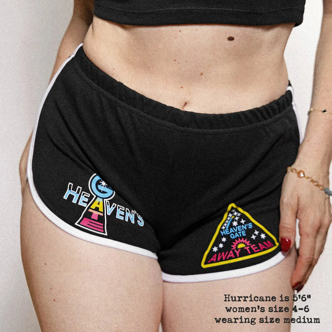 Front-view of Female model wearing the Black / White variant of Black Rabbit&