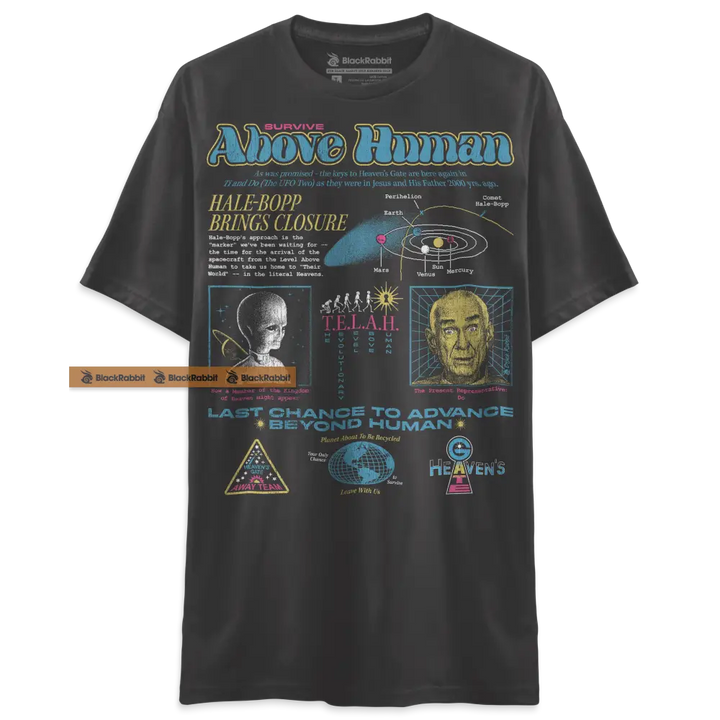 Heaven’s Gate Cult Survive Above Human 90s Retro Vintage