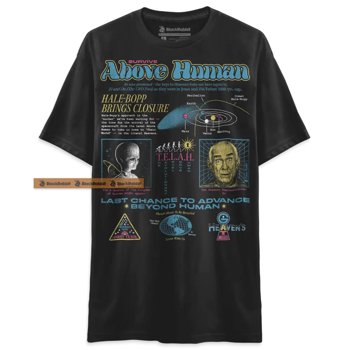 Heaven’s Gate Cult Survive Above Human 90s Retro Vintage