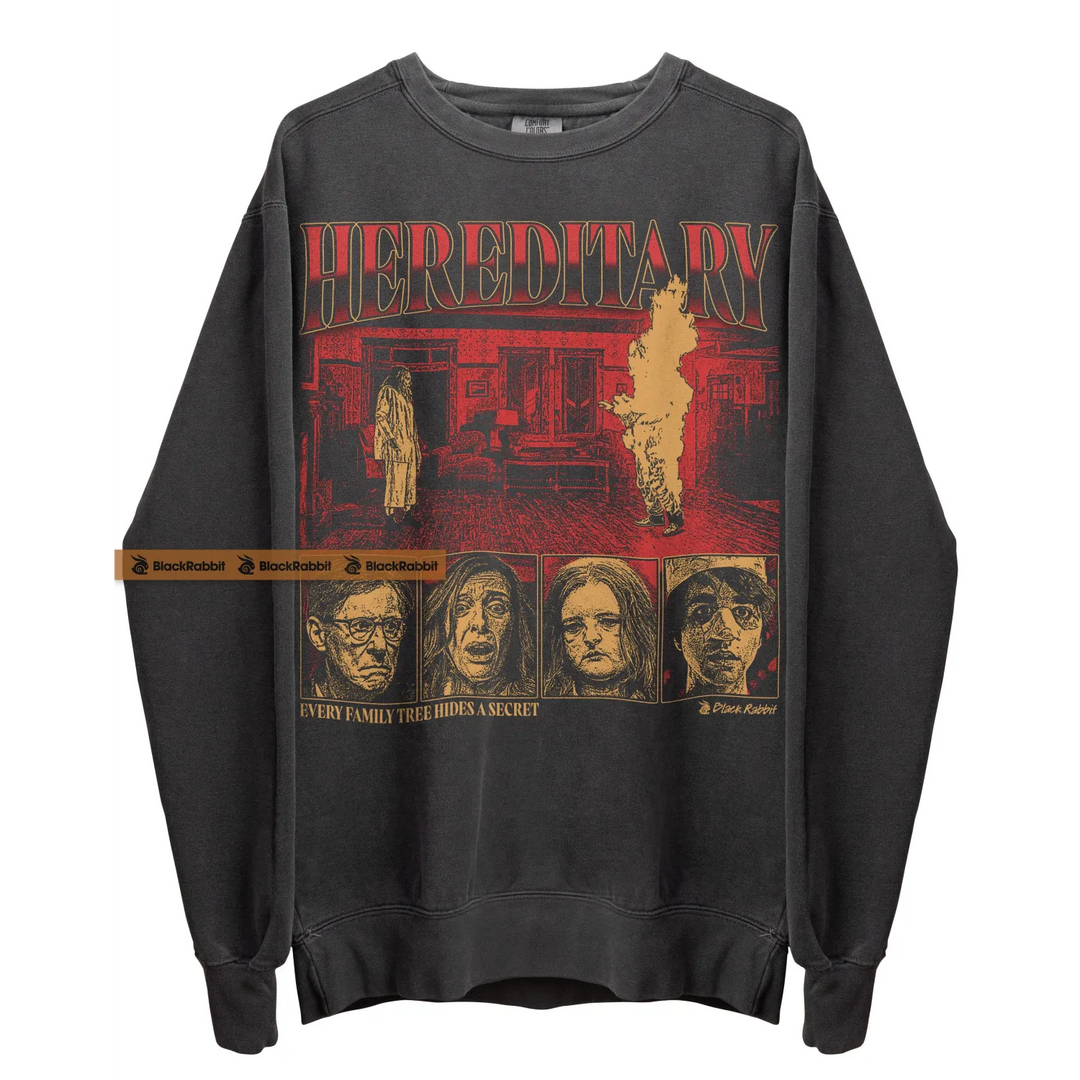 Gray Hereditary sweatshirt.