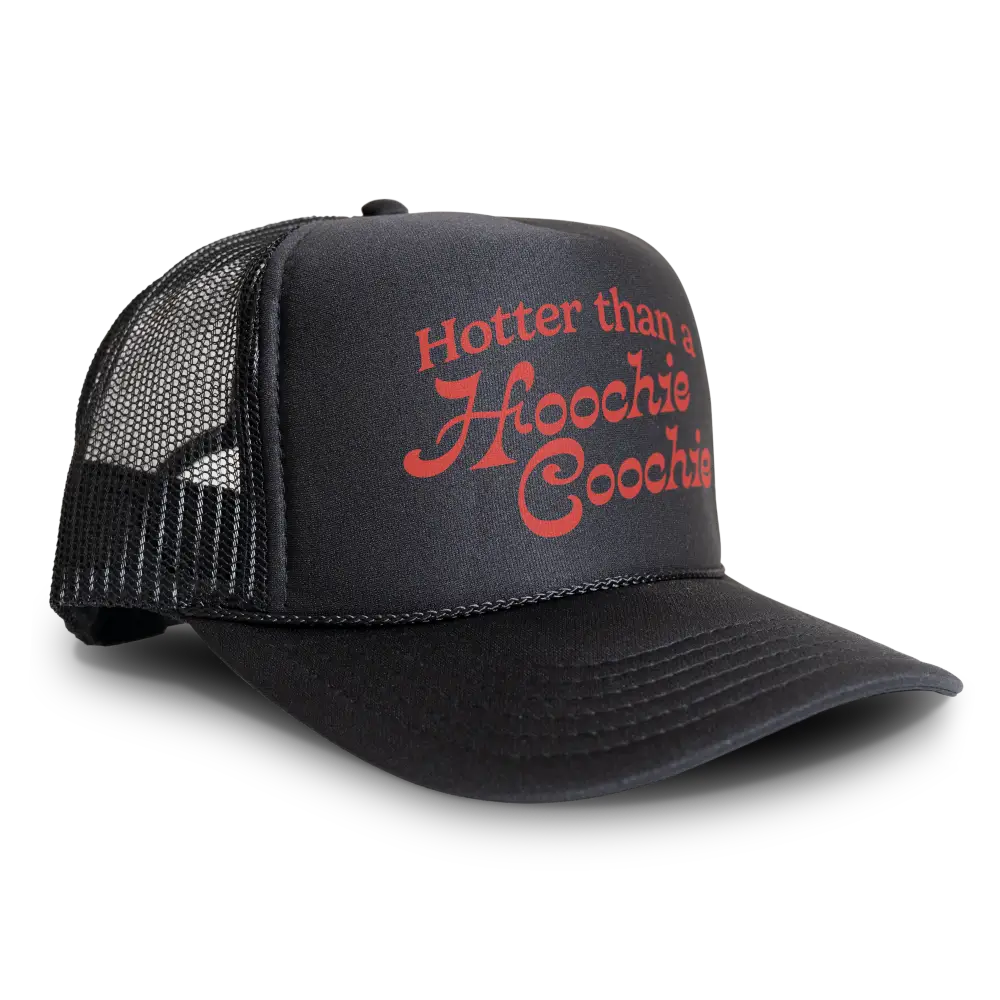 Hotter Than A Hoochie Coochie 90s Country Retro Trucker Hat