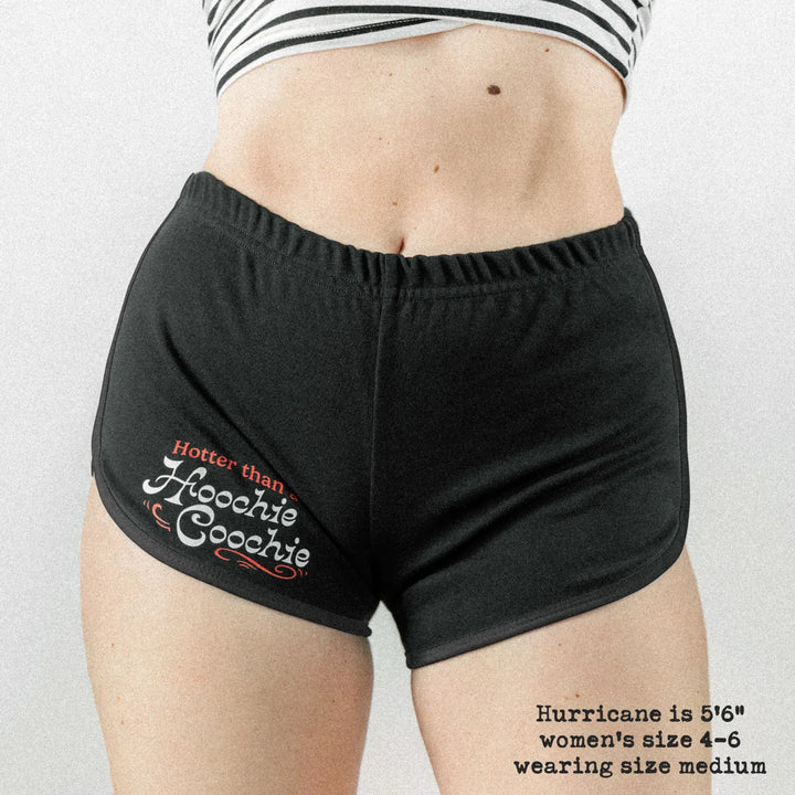 Front-view of Female model wearing the Black / Black variant of Black Rabbit&