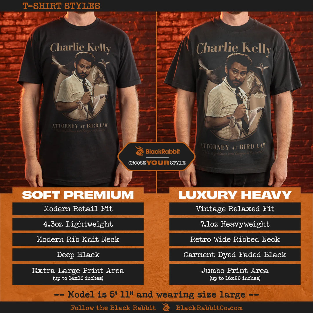 T-shirt styles comparison.