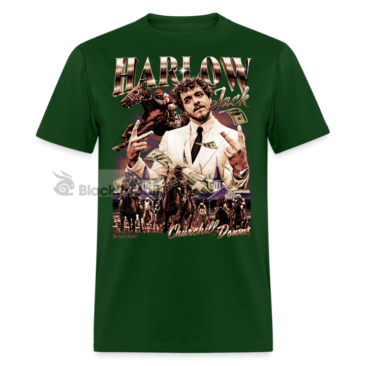 Jack Harlow Churchill Downs Vintage Bootleg Unisex Classic T-Shirt - forest green