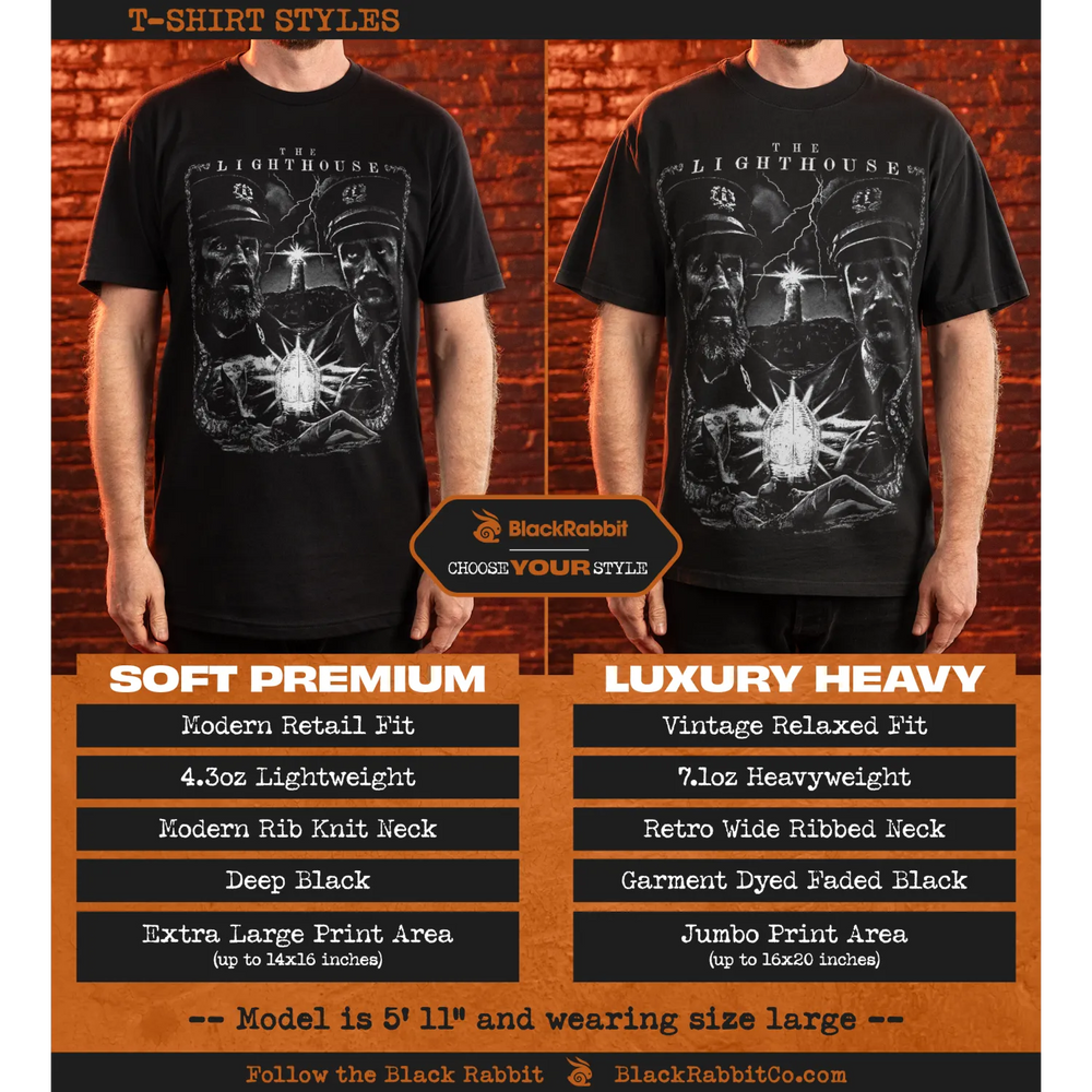 T-shirt styles comparison.