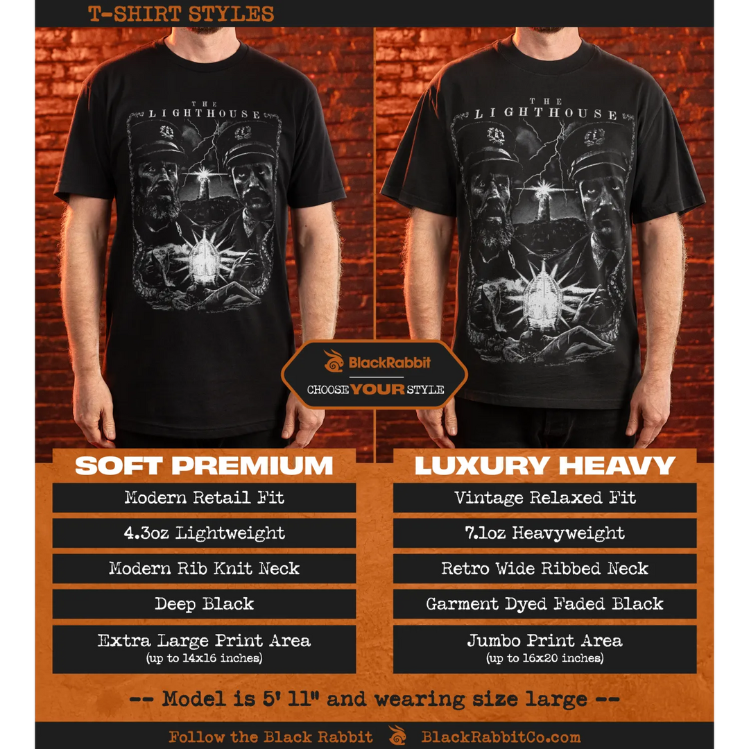 T-shirt styles comparison.