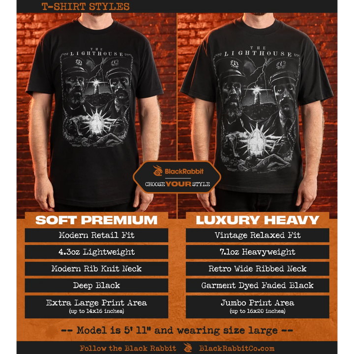 T-shirt styles comparison.
